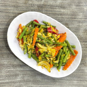 Fried Long Bean with Egg